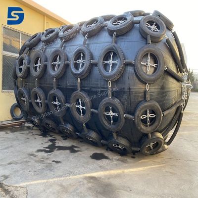 ISO 17357 استاندارد پنوماتیک لاستیکی Fender با فشار طراحی 00508MPa نصب آسان تضمین جذب انرژی