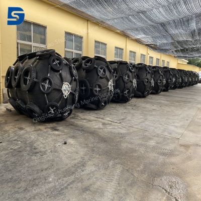 Custom Design Sling Type Air-filled Rubber Fenders with Design Pressure 0.05-0.08MPa